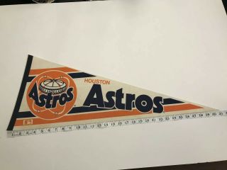 Vintage Houston Texas Astros Full Size Pennant.  Retro Team Logo