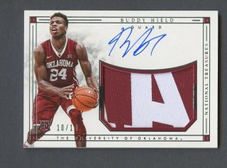 2016 National Treasures Collegiate Buddy Hield Rpa Rc Rookie Patch Auto 10/10