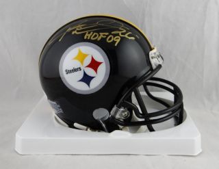 Rod Woodson Autographed Steelers Mini Helmet With Hof - Jsa W Auth Gold