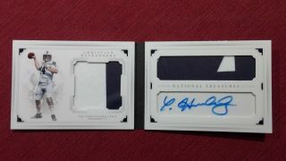 2016 National Treasures Dual 2 Color Patch 7/10 Auto Christian Hackenberg Penn S