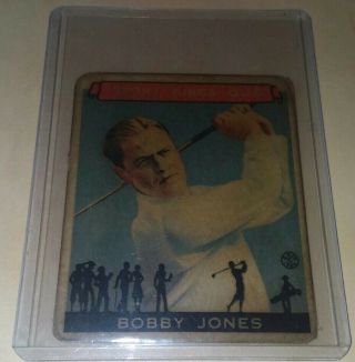 1933 Goudey Sport Kings Gum Bobby Jones