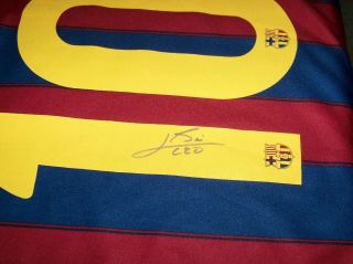 Leo Messi Barcelona Autographed Jersey
