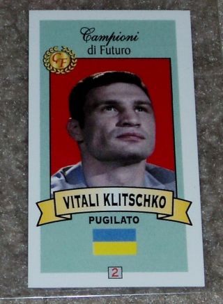 Vitali Klitschko 2003 Collezioni Firenze Boxing Card K2 Brothers Vk Hw Champ