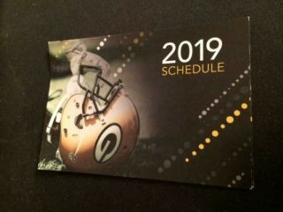 2019 Green Bay Packers 2 Football Pocket Schedules Lambeau Field Version
