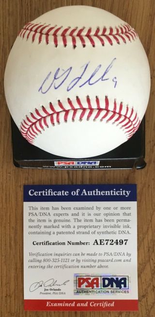 Dj Lemahieu With 9 Licensed Psa/dna Authenticated Signed Major League Baseball