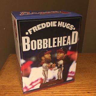 Atlanta Braves Freddie Freeman Hugs Bobblehead Sga 50 Years Atlanta Box