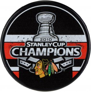 Chicago Blackhawks Unsigned 2010 Stanley Cup Champions Logo Hockey Puck