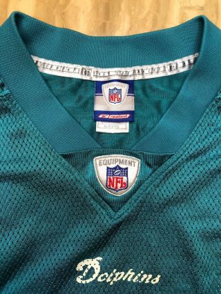 Ricky Williams Miami Dolphins VINTAGE Reebok NFL Equipment Jersey 6