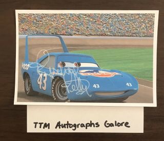 Richard Petty Auto Autographed Signed Nascar Racing Cars Movie 4x6 Photo 2