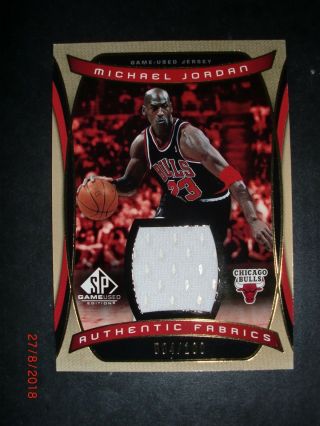 2004 - 05 Sp Game Authentic Fabric Gold Michael Jordan Game Jersey /100