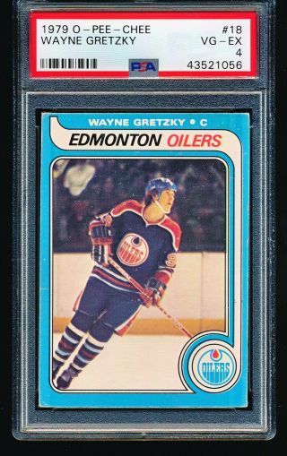 1979 Opc O - Pee - Chee Wayne Gretzky Rc 18 Psa 4 - No Creases