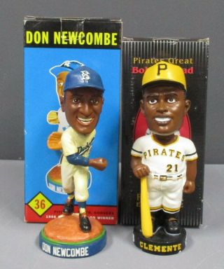 P.  Squared & Bd&a Mlb Pgh Pirates Robert Clemente & Brooklyn Dodgers Don Newcomb