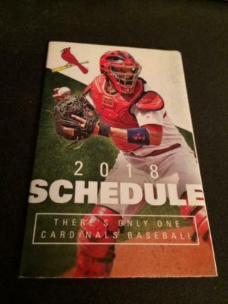 2018 St.  Louis Cardinals Baseball Pocket Schedule Bank Version Yadier Molina