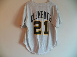 Vintage 90s Roberto Clemente Pittsburgh Pirates Cooperstown Mlb Baseball Jersey