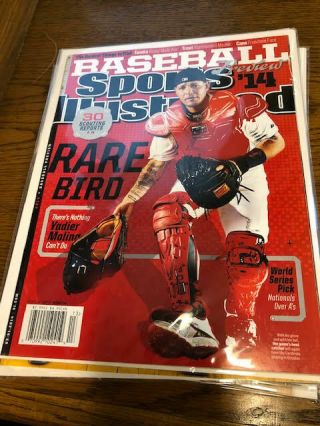 March 31,  2014 Yadier Molina St.  Louis Cardinals Sports Illustrated No Label