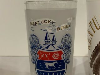 1964 and 1968 Official Kentucky Derby Glasses 2