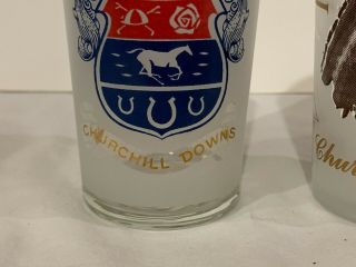 1964 and 1968 Official Kentucky Derby Glasses 3