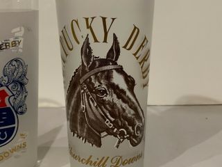 1964 and 1968 Official Kentucky Derby Glasses 4