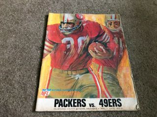 Dec 4 1966 San Francisco 49ers Vs Green Bay Packers Nfl Game Program