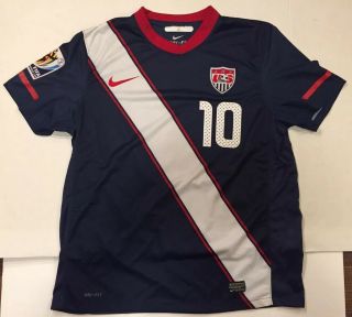 Authentic 2010 Usa National Team Landon Donovan 10 Nike World Cup Road Jersey M