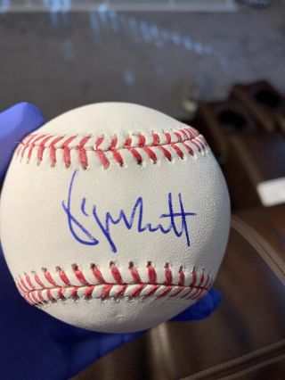 George Brett Kansas City Royals Signed Official Mlb Baseball Jsa Witnessed Hof