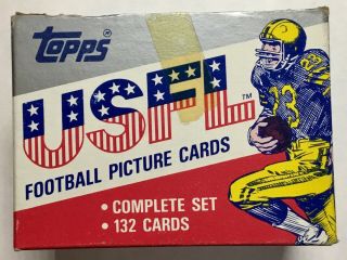 1985 Topps Usfl Complete Set - 132 Cards - Steve Young Jim Kelly Reggie White
