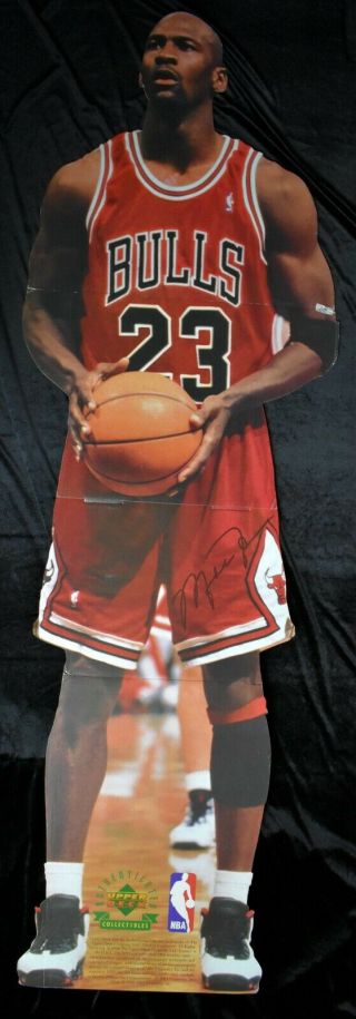1998 Upper Deck Michael Jordan Chicago Bulls Life Size Stand Up Display