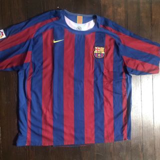 Nike Ronaldinho Barcelona Barca Jersey Large 2004 2005 Home Soccer Shirt XXL 2