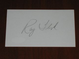 Ray Floyd Signed Pga Tour Hof Golf Index Card Jsa