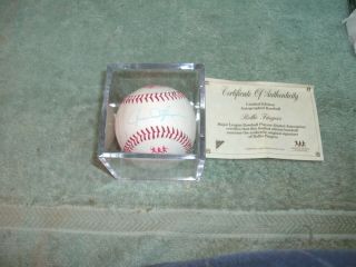 Rollie Fingers Autographed,  Signed Baseball With Certificate Of Authenticity