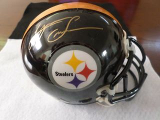 Pittsburgh Steelers Lynn Swann Autographed Mini Helmet Stacks Of Plaques