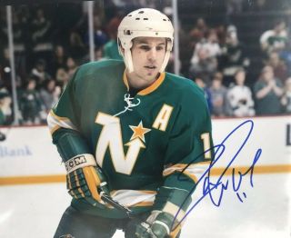 Zach Parise Signed Minnesota North Stars Photograph