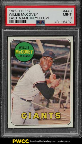 1969 Topps Willie Mccovey 440 Psa 9 (pwcc)