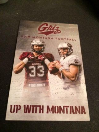 2019 Montana Grizzlies College Football Pocket Schedule