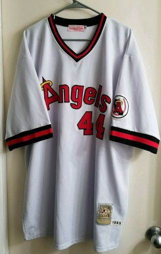 Mitchell & Ness Reggie Jackson 44 La Angels Mlb Baseball Jersey Size 3xl Read