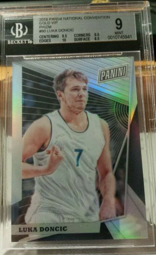Luka Doncic Panini National Convention Gold Vip Prizm 31/99