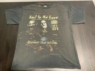 Vintage 90s Wcw Goldberg Sting Hulk Hogan T Shirt Bad To The Bone