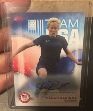 2016 Topps Olympic Megan Rapinoe Auto Autograph Usa Soccer World Cup Sp