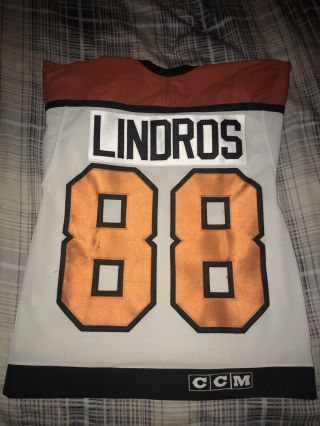 Eric Lindros 88 Philadelphia Flyers Ccm Nhl Hockey Jersey Size S
