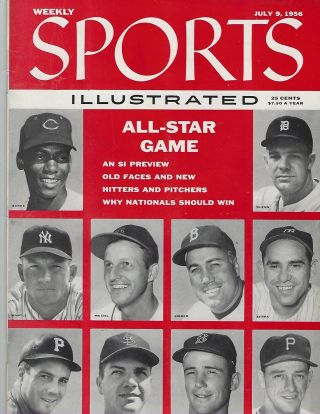 Sports Illustrated 1956 Baseball All - Star Game Issue July 9,  1956