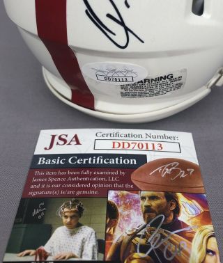 Quinnen Williams SIGNED Alabama Football Mini Helmet w/ JSA Nah I’m Good 3