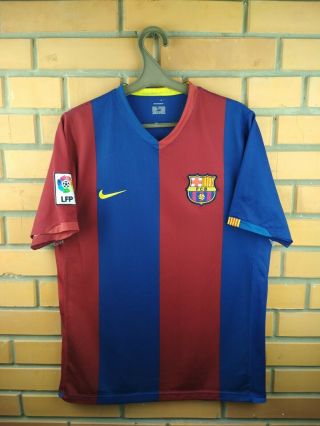 Barcelona Jersey Medium 2006 2007 Home Shirt Soccer Football Nike