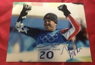 Bode Miller Signed Autographed 8x10 Photo Usa Winter Olympics Gold Skier