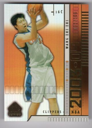 Wang Zhi Zhi Los Angeles Clippers 2003 - 04 Sp Signature Edition Gold 32/100
