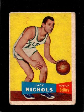1957 Topps 9 Jack Nichols Good,  Celtics Dp Adtr0325