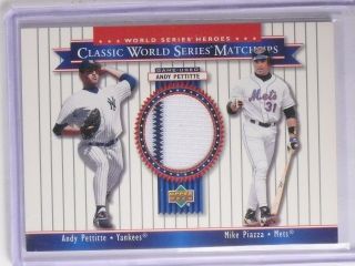 2002 Upper Deck World Series Heroes Matchups Andy Pettitte Jersey Mu00a 66192