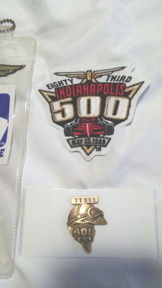 1999 Indianapolis 500 Pit Pass - Badge/Pin - Patch - Credential Holder - 83rd Indy 2