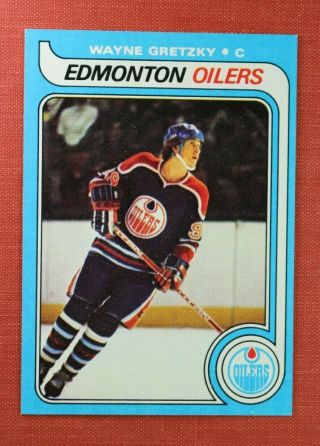 ∎ 1979 Topps Hockey Card Wayne Gretzky Rc 18 Near - Card