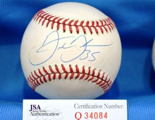 Frank Thomas Jsa Hand Signed American League Autograph Baseball