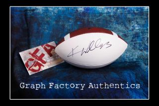 Gfa Seahawks Minnesota Vikings Kevin Williams Signed Autograph Football